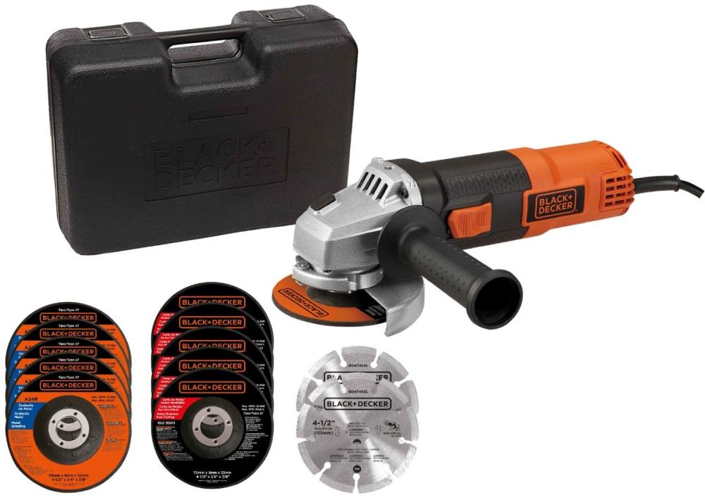 Imagem 4 do produto Serra Mármore Esmerilhadeira Angular Black+Decker 4 1/2" 820W G720K12 220V