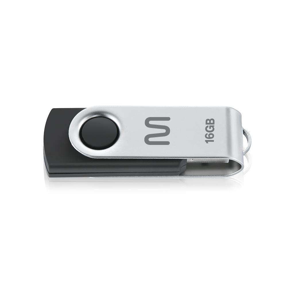 Imagem 2 do produto Pendrive Multilaser 16GB USB 2.0 PD588 Preto