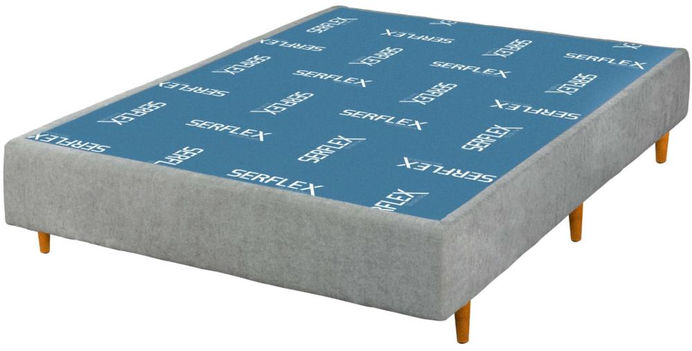 Imagem 1 do produto Base Cama Box Casal 1,38 Serflex Versality Cinza