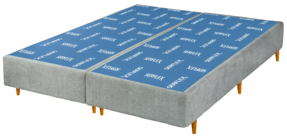 Imagem 1 do produto Base Cama Box Queen 1,58 Serflex Versality Cinza