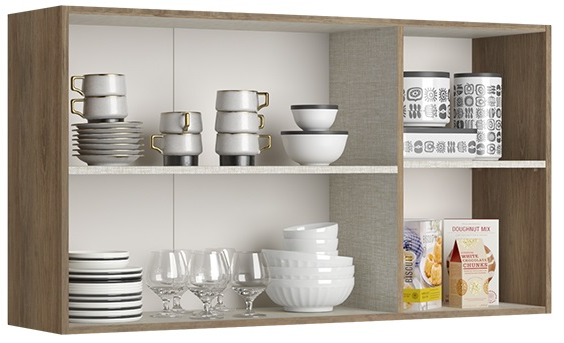 Imagem 2 do produto Armário Aéreo 120 cm THB Preferida Canela/Noce