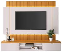 Imagem Imagem 1 em  miniatura do produto Painel para TV HB Móveis Illusion Até 55″ Cinamomo/Off White