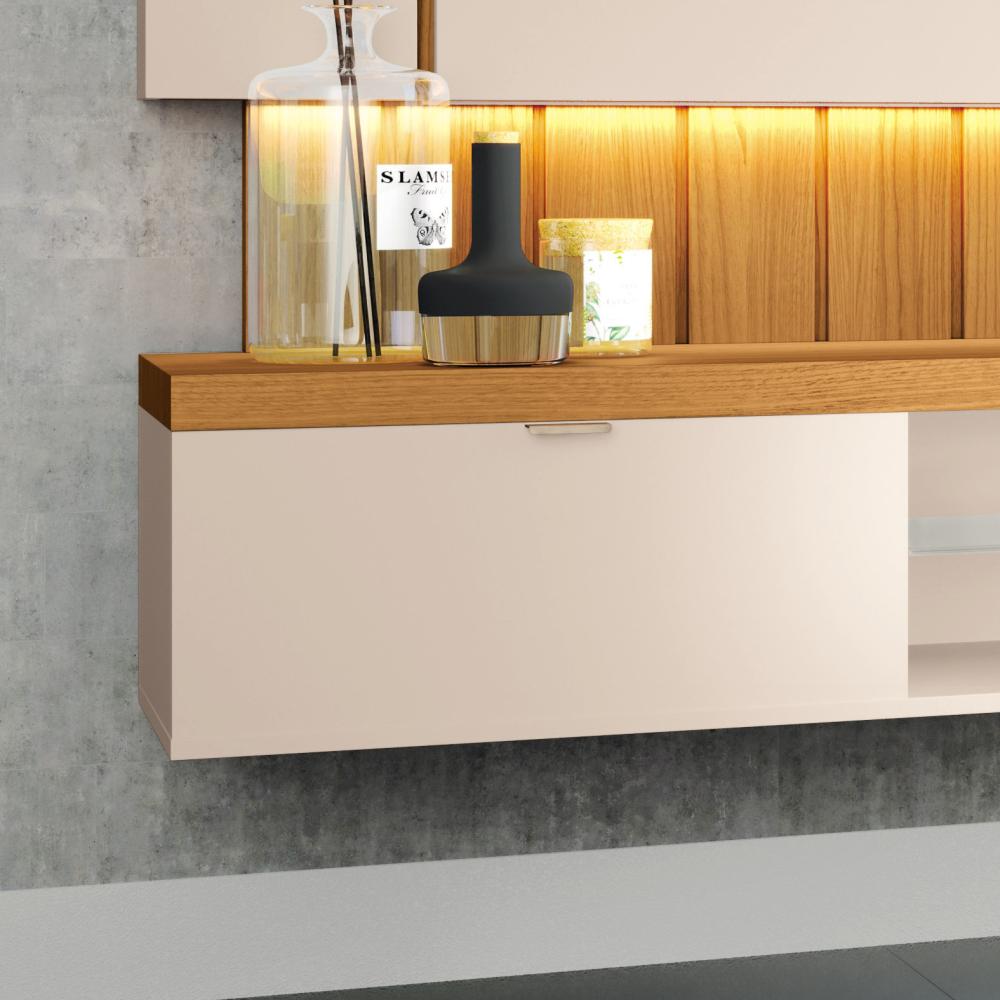 Imagem 3 do produto Painel para TV HB Móveis Illusion Até 55″ Cinamomo/Off White