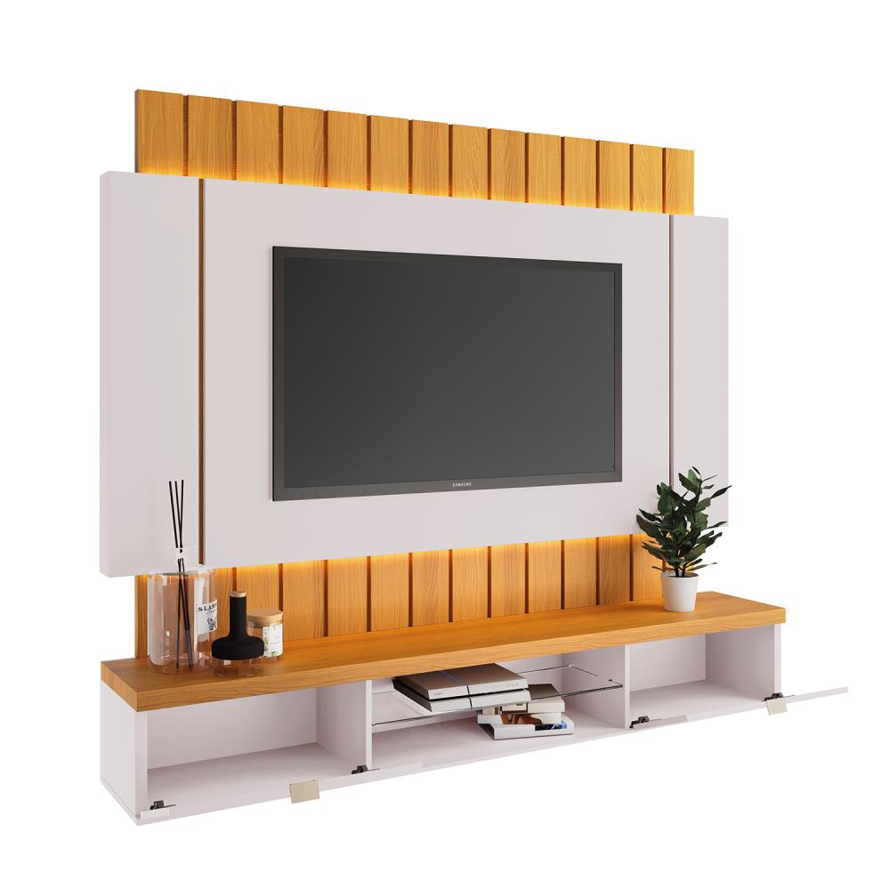 Imagem 4 do produto Painel para TV HB Móveis Illusion Até 55″ Cinamomo/Off White