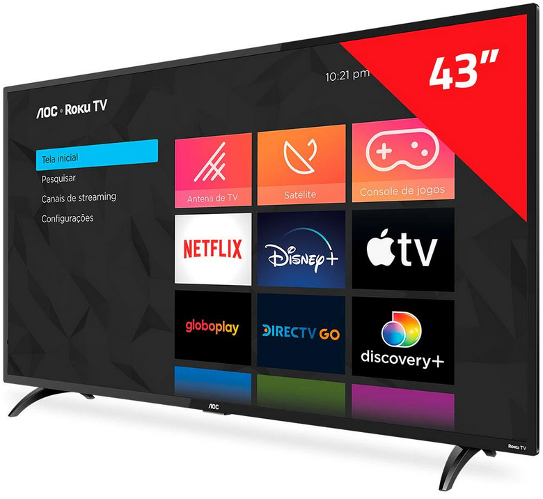 Imagem 2 do produto Smart TV LED FHD 43″ AOC 43S5195/78G