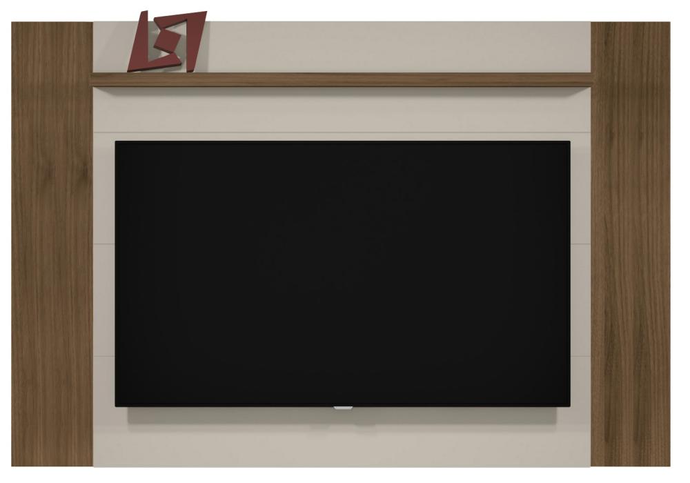 Imagem 1 do produto Painel para TV Linea Aurora Até 60″ Off White/Nogueira