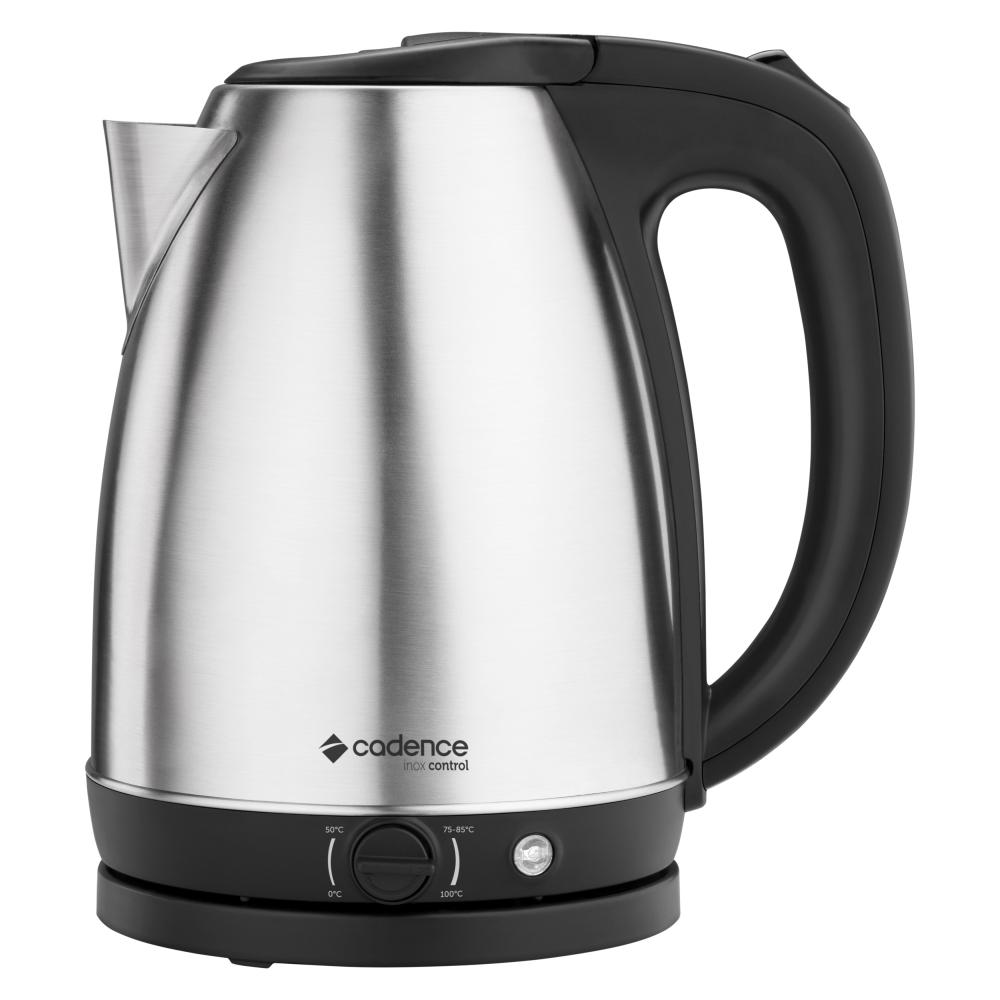 Imagem 1 do produto Chaleira Elétrica Cadence Inox Control 1,8 Litros Inox/Preto 110V