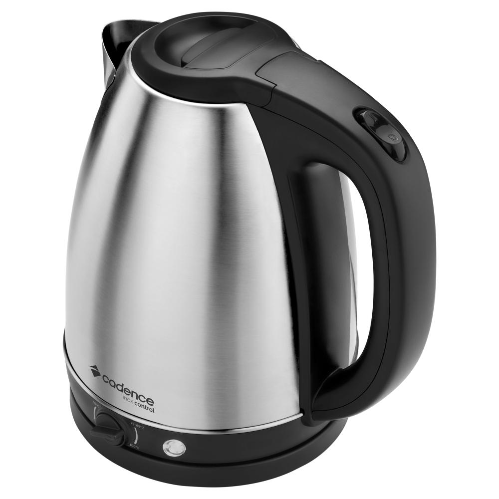 Imagem 2 do produto Chaleira Elétrica Cadence Inox Control 1,8 Litros Inox/Preto 110V