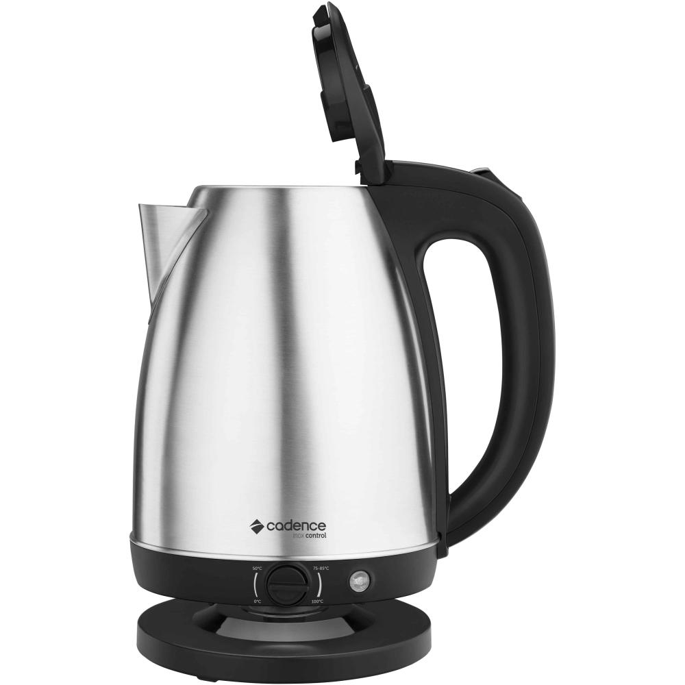 Imagem 3 do produto Chaleira Elétrica Cadence Inox Control 1,8 Litros Inox/Preto 110V