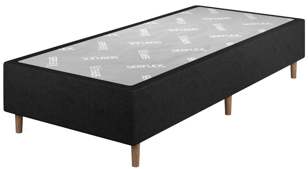 Imagem 1 do produto Base Cama Box Solteiro 88 Serflex Versality Preto