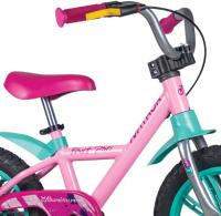 Imagem Imagem 2 em  miniatura do produto Bicicleta Aro 14 Nathor First Pro Rosa/Verde