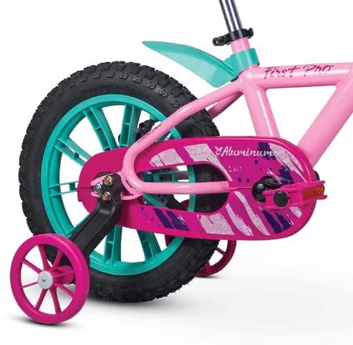 Imagem 3 do produto Bicicleta Aro 14 Nathor First Pro Rosa/Verde