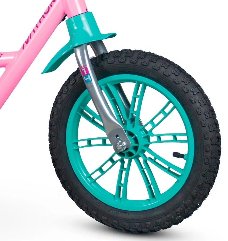 Imagem 4 do produto Bicicleta Aro 14 Nathor First Pro Rosa/Verde