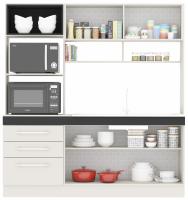 Imagem Imagem 2 em  miniatura do produto Cozinha Compacta 195 cm Primavera Iris Off White/Onix