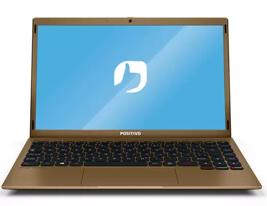 Imagem 1 do produto Notebook Positivo 14.1″ Intel Atom 4GB 128GB SSD Dourado