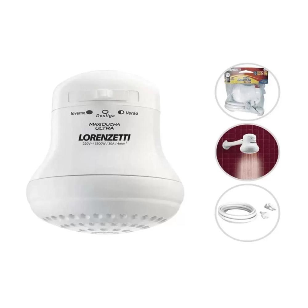 Imagem 3 do produto Chuveiro Elétrico Lorenzetti Maxi Ducha Ultra 5500W 110V