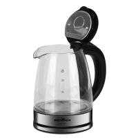 Imagem ilustrativa sobre o produto Chaleira Elétrica Britânia BCH11 Glass 1,8 Litros Inox/Preto 220V