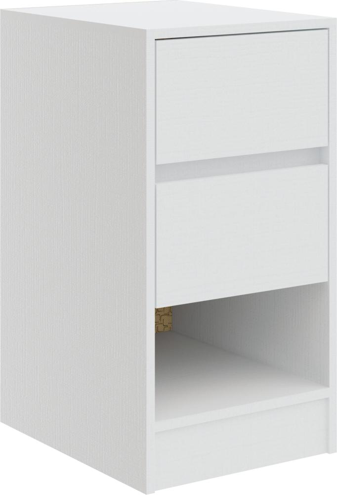 Imagem 1 do produto Mesa de Cabeceira Castro Lauren 2 Gavetas Branco Line