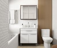 Imagem ilustrativa sobre o produto Conjunto Banheiro Jaeli Vicenzo Acácia/Branco