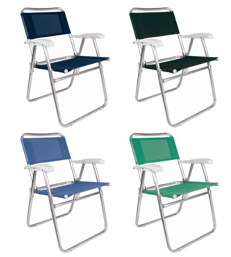 Última imagem em  miniatura do produto Cadeira Mor Master Fashion Alumínio Cores Sortidas