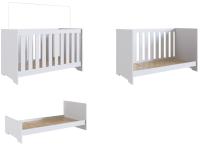 Imagem ilustrativa sobre o produto Berço 3 em 1 Rodial Alegria Branco