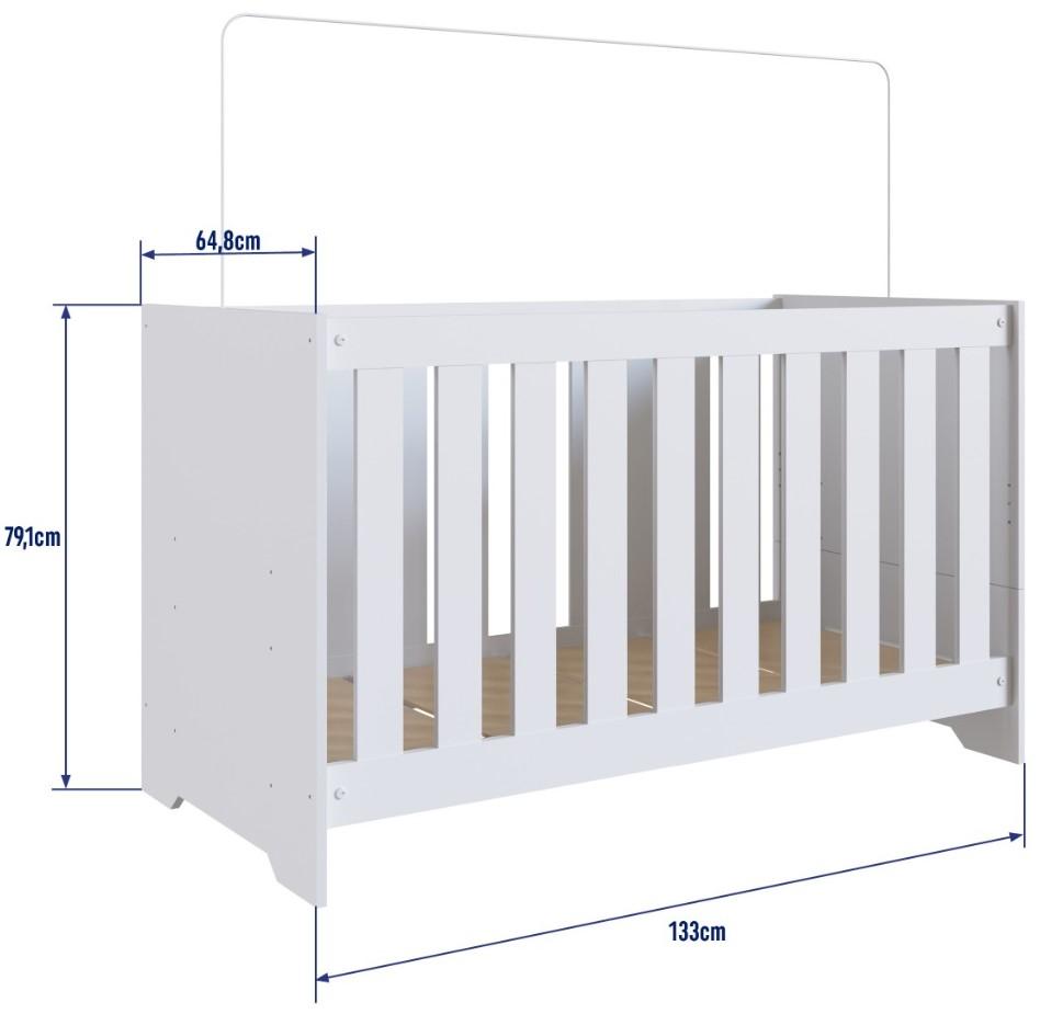 Imagem 3 do produto Berço 3 em 1 Rodial Alegria Branco