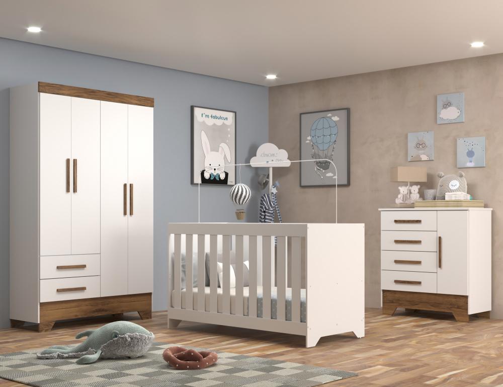 Última imagem em  miniatura do produto Berço 3 em 1 Rodial Alegria Branco