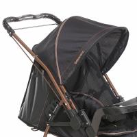 Imagem ilustrativa sobre o produto Carrinho de Bebê Galzerano Milano Preto/Cobre