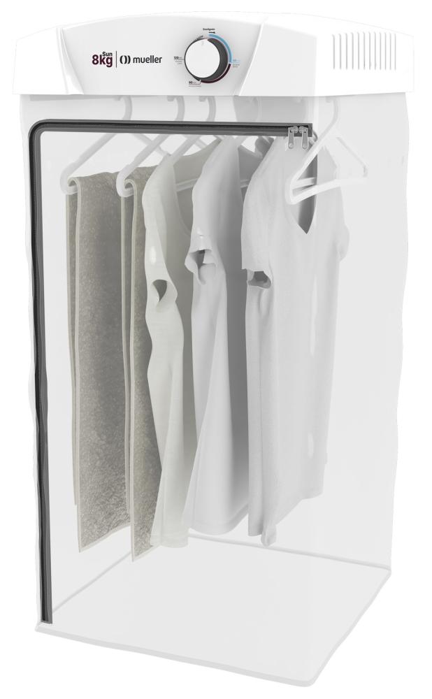 Imagem 2 do produto Secadora de Roupas Mueller Sun Parede 8kg Branco 110V