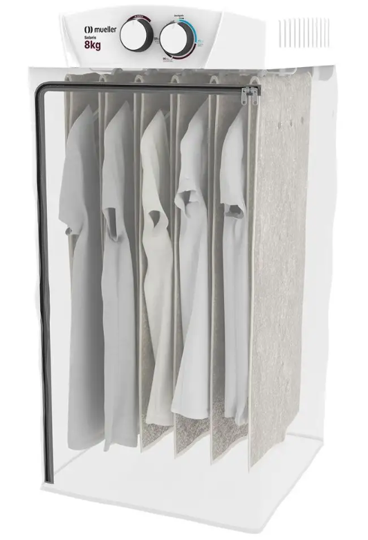 Imagem 1 do produto Secadora de Roupas Mueller Solaris Parede 8kg Branco 220V