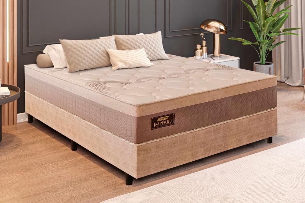 Imagem 3 do produto Base Cama Box Casal 138 cm Gazin Império Bege