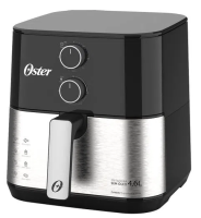 Imagem ilustrativa sobre o produto Fritadeira Elétrica Oster OFRT520 1500W Air Fryer 4,6 Litros Inox/Preto 220V