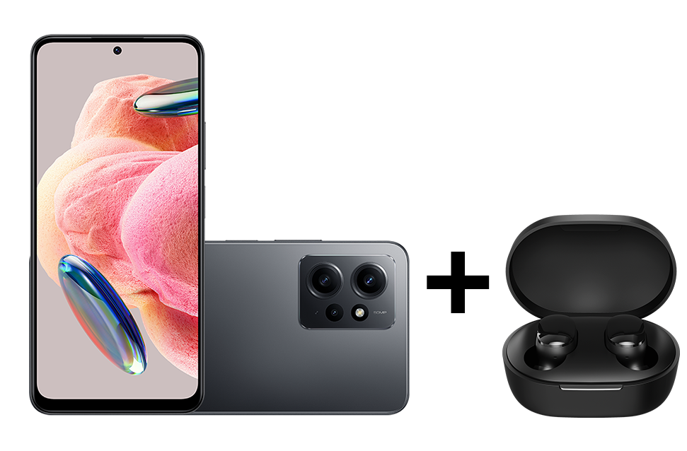 Imagem 1 do produto Smartphone Xiaomi Redmi Note 12 128GB 6.67″ Cinza + Fone Bluetooth Earbuds Basic 2