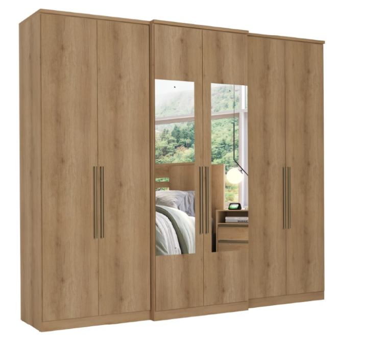 Imagem 1 do produto Guarda-Roupa THB Baviera 6 Portas Capuccino