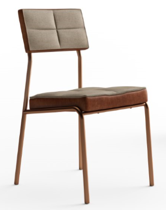 Imagem 1 do produto Conjunto 2 Cadeiras Carraro Neo Areia/Caramelo