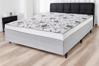 Imagem Imagem 2 em  miniatura do produto Cama Box Casal Conjugado 1,38 Cristalflex Vivalife Cinza