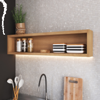 Imagem ilustrativa sobre o produto Nicho 120 cm Delmarco Isabelli Freijó