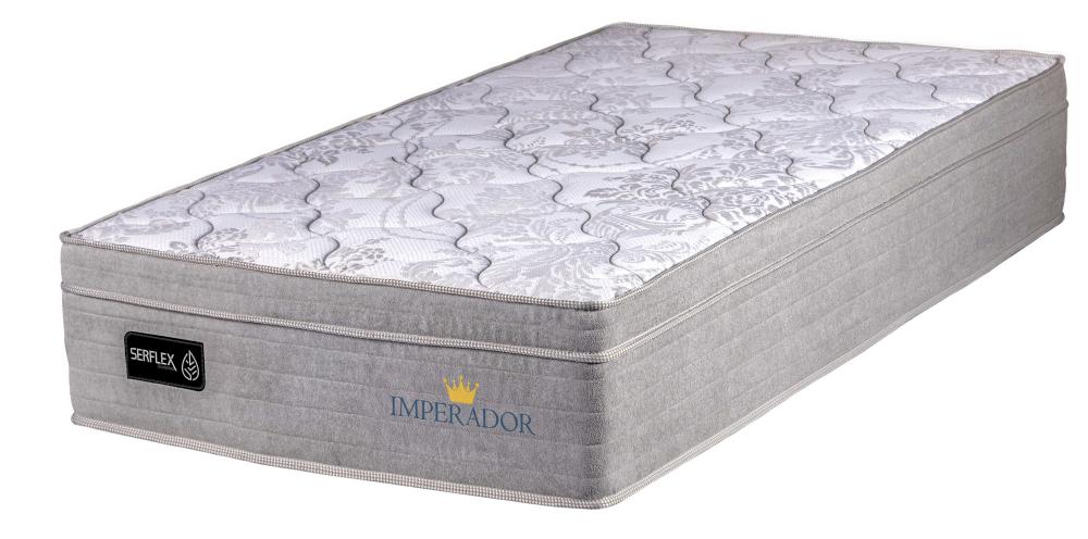 Imagem 2 do produto Colchão Solteiro 88 Molas Ensacadas Serflex Imperador Cinza