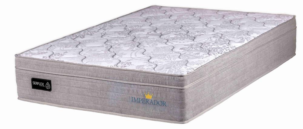 Imagem 2 do produto Colchão Casal 1,38 Molas Ensacadas Serflex Imperador Cinza
