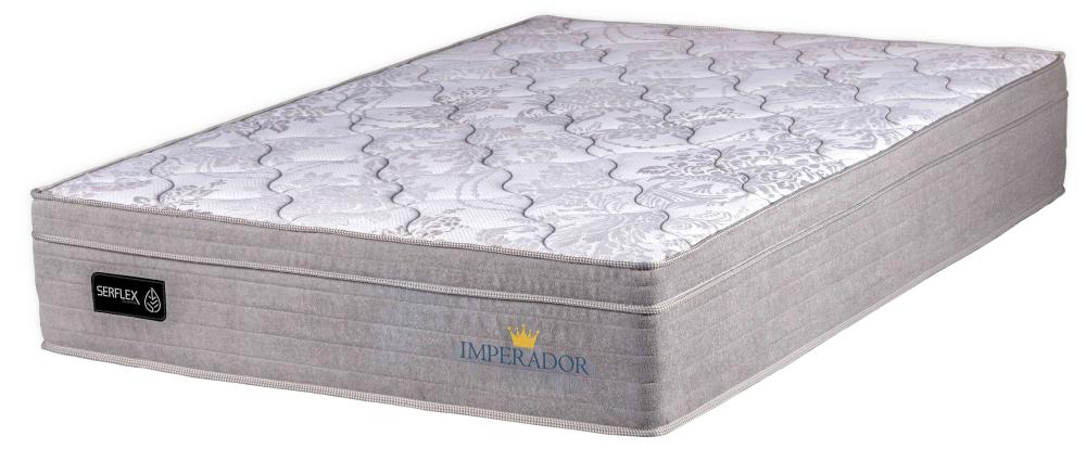 Imagem 2 do produto Colchão Queen 1,58 Molas Ensacadas Serflex Imperador Cinza