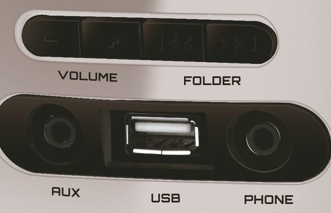 Imagem 3 do produto Rádio Portátil Boombox Mondial BX-21ML Preto/Prata
