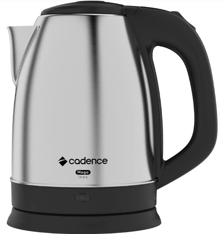 Imagem 1 do produto Chaleira Elétrica Cadence Mega Inox CEL820 1,9 Litros Inox/Preto 220V