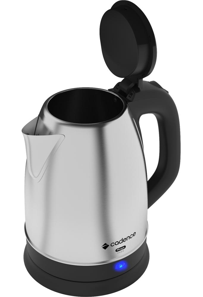 Imagem 4 do produto Chaleira Elétrica Cadence Mega Inox CEL820 1,9 Litros Inox/Preto 220V