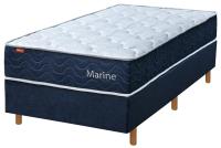 Imagem Imagem 2 em  miniatura do produto Colchão Solteiro 88 Molas Superlastic Serflex Marine Azul/Branco