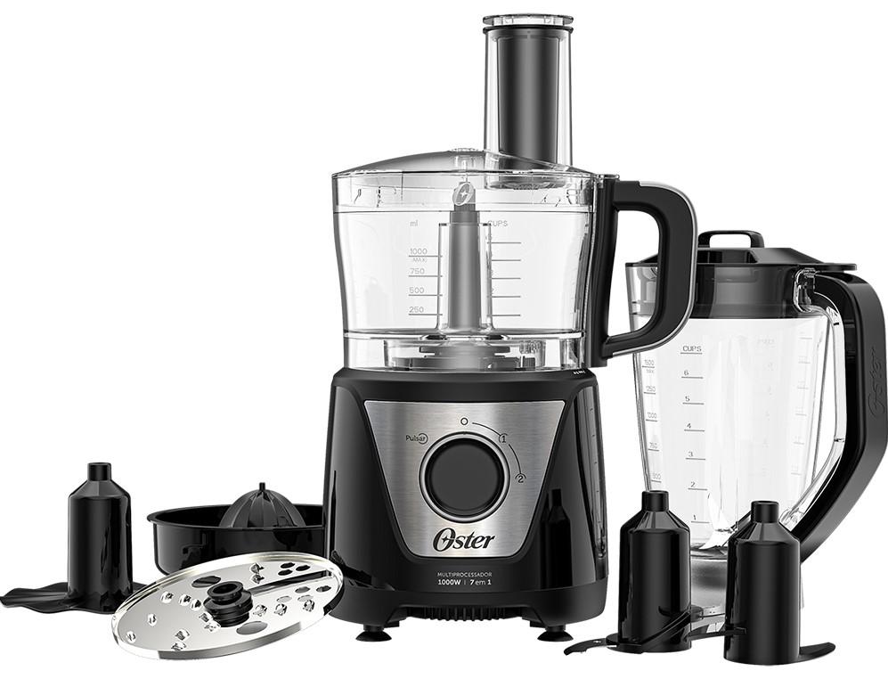 Imagem 1 do produto Multiprocessador Oster 7 em 1 OMPR850 1000W Preto 110V