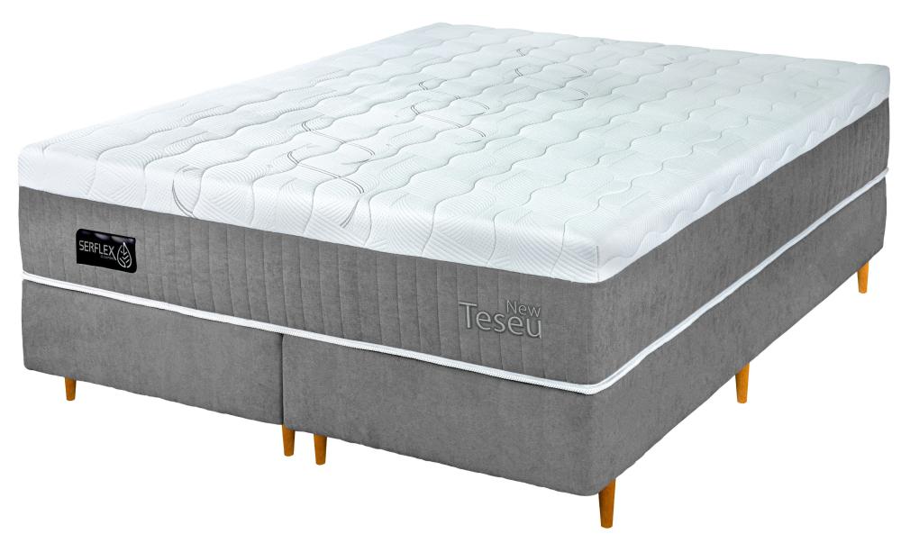 Imagem 2 do produto Colchão King 193 cm Molas Ensacadas Serflex Teseu Grafite