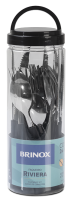 Imagem Imagem 2 em  miniatura do produto Faqueiro Brinox Riviera 24 Peças em Aço Inoxidável e Polipropileno Preto