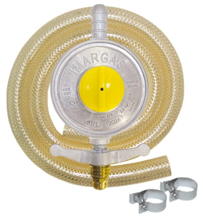 Imagem 1 do produto Válvula para Botijão de Gás Imar com Mangueira 135 cm