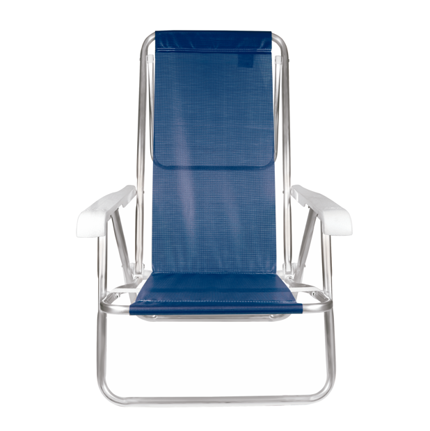 Imagem 3 do produto Cadeira de Praia Mor Reclinável Alumínio 8 Posições Azul Marinho
