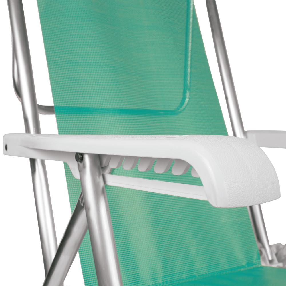 Imagem 3 do produto Cadeira de Praia Mor Reclinável Alumínio 8 Posições Anis